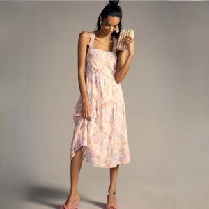 Bella Dahl Pastel Floral Midi Dress
